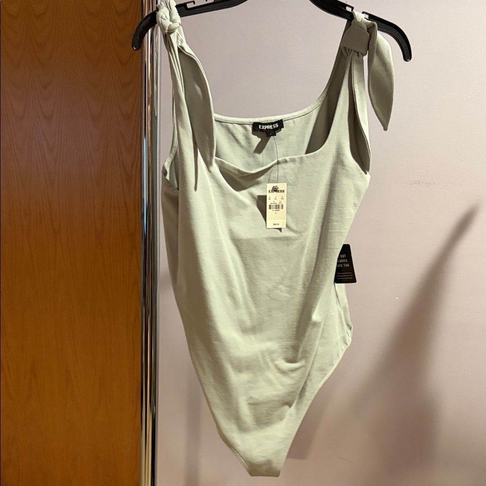 Express Sage Green Women's Bodysuit